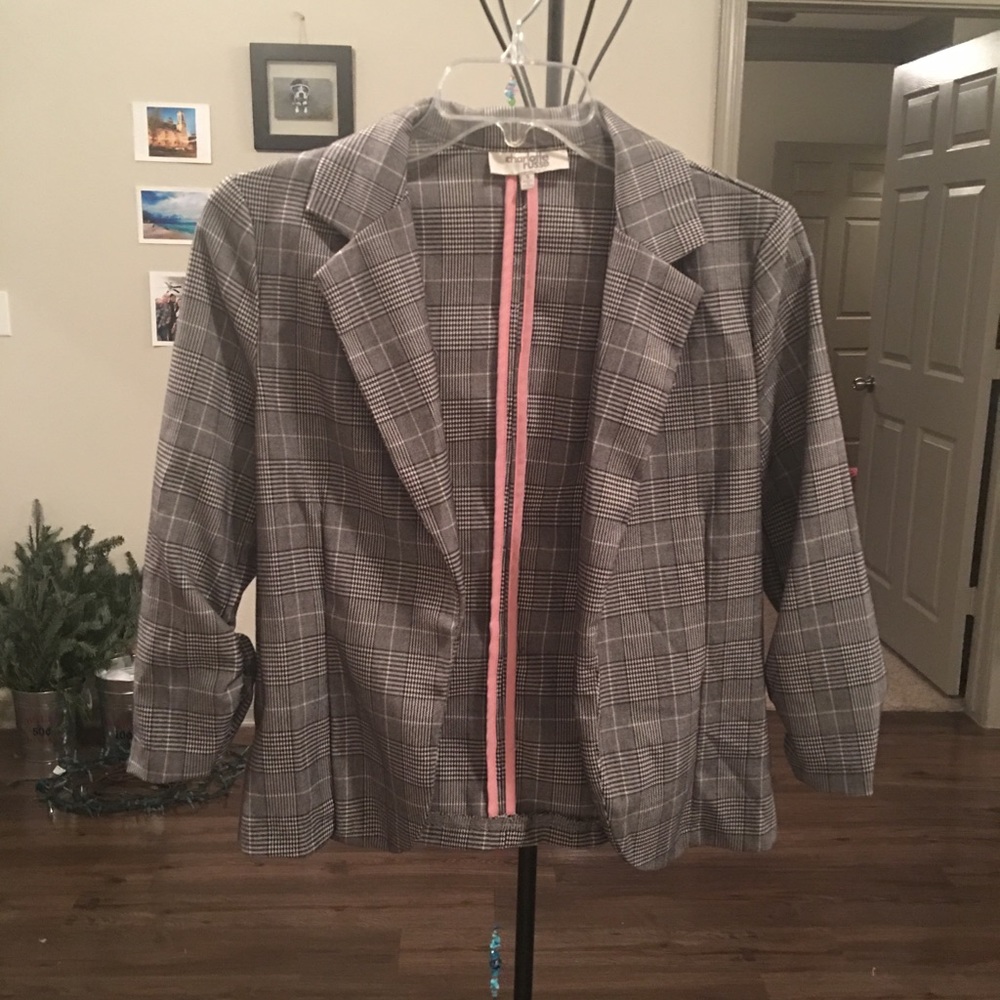 Plaid Blazer Small